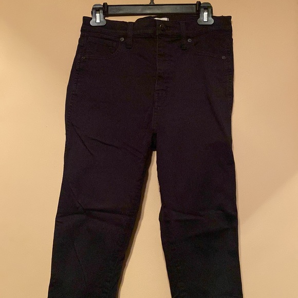 Madewell 10" High Rise Skinny Black Pants - size 29 - Picture 3 of 4